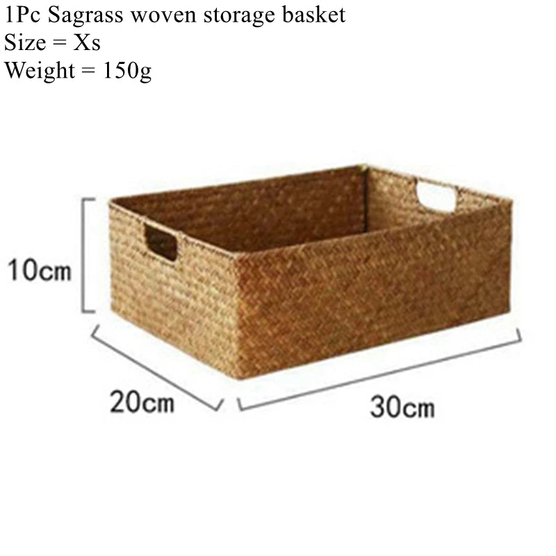 Woven Seagrass Storage Basket