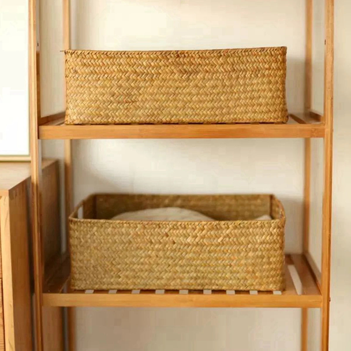 Woven Seagrass Storage Basket