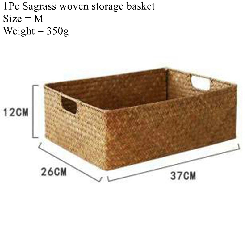 Woven Seagrass Storage Basket
