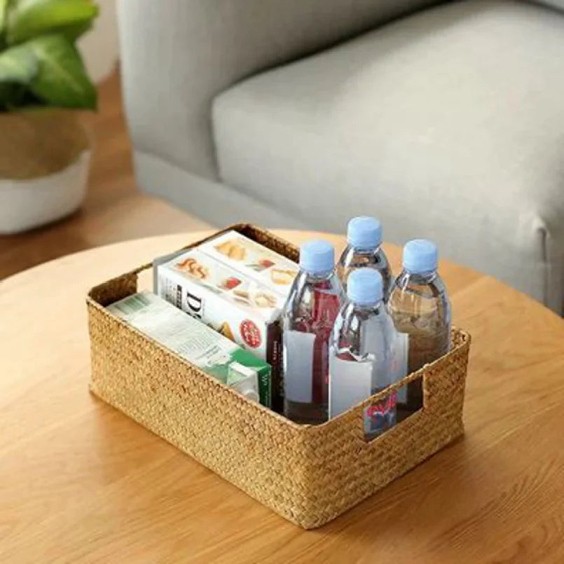 Woven Seagrass Storage Basket